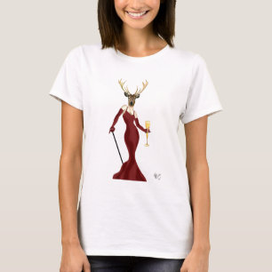 Marsala 2の魅力のシカ tシャツ