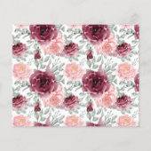 Marsala Advice for Couple Bridal Shower Card チラシ (裏面)