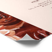 Marsala Autumn Floral | Blush Signature Drinks ポスター (角)