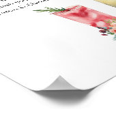 Marsala Floral Bloody and Bubbly Bar Poster ポスター (角)