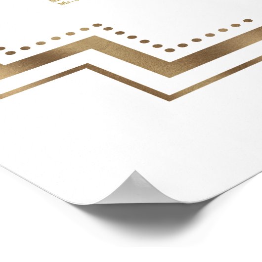 Marsala Floral Gold Wedding Seating Chart ポスター (角)