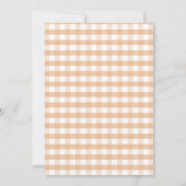 Marsala Gingham Pumpkin秋In love Baby Shower 招待状 (裏面)