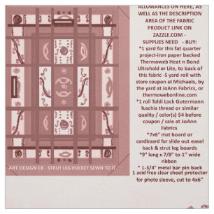 Marsala Girl Power Cut & Sewフォトフレームパターン ファブリック