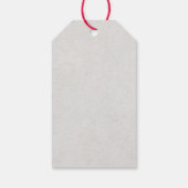 Marsala & Navyフローラパーソナライズされたありがとう ギフトタグ (裏面)