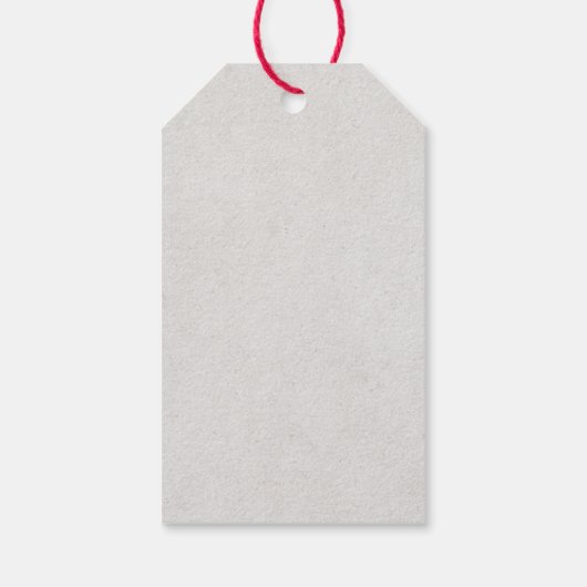 Marsala & Navyフローラパーソナライズされたありがとう ギフトタグ (裏面)