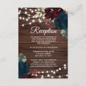 Marsala & Navy花披露宴エンクロージャカード エンクロージャーカード (正面)