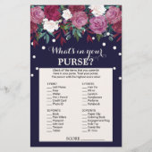 Marsala & Navy How Do Well Know The Bride Game (裏面)