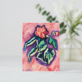 Marsden Hartleyによるモダンアートワーク、ベゴニアス ポストカード (スタンド正面)