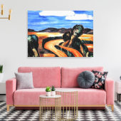 Marsden Hartley – 風景画，ニューメキシコ キャンバスプリント (インサイチュ (リビング))