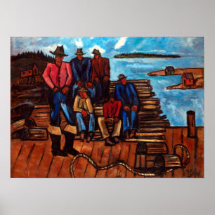 Marsden Hartley Lobster Fishermen ポスター