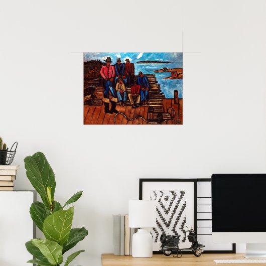 Marsden Hartley Lobster Fishermen ポスター (ホームオフィス)