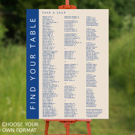 Marseille Bleu 210ゲスト結婚の座席表 ポスター