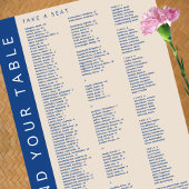 Marseille Bleu 210ゲスト結婚の座席表 ポスター