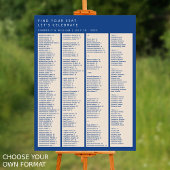 Marseille Bleu 240ゲスト結婚の座席表 ポスター