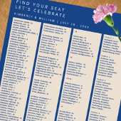 Marseille Bleu 240ゲスト結婚の座席表 ポスター