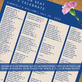 Marseille Bleu 240ゲスト結婚の座席表 ポスター