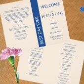 Marseille Bleu Fold Your Own Bookletプログラム チラシ