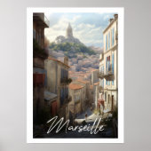 Marseille - illustration ポスター (正面)