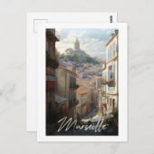 Marseille - illustration ポストカード (正面/裏面)