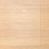 Marseille Wedding Invitation アクリル招待状 (正面)