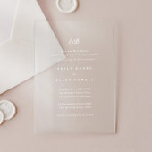 Marseille Wedding Invitation アクリル招待状