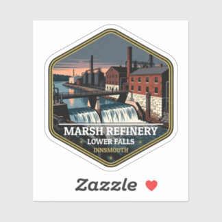 Marsh Refinery Lower Falls Innsmouth Vintage Trave シール