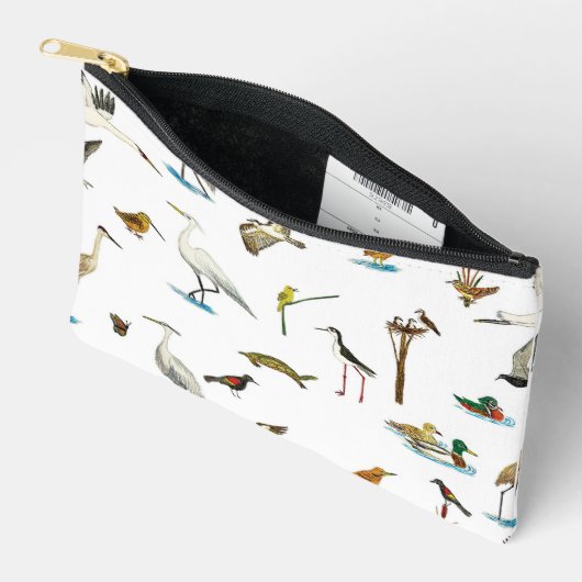 Marsh Wetlands Zipper Pouch アクセサリーポーチ (見開き)