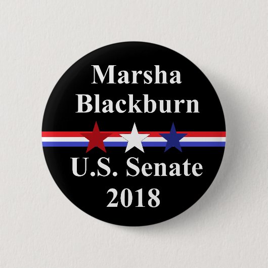 Marsha Blackburnの上院2018年のテネシー州 缶バッジ (正面)