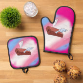 Marsha P. Johnsonが彼女に敬意を表す(フル) 鍋つかみ&鍋敷きセット (トップダウン)