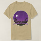 marshall islands By night with Palms Tシャツ (デザイン正面)