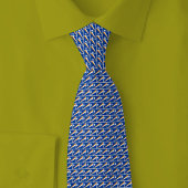 Marshall Islands Flag Brick Pattern ネクタイ