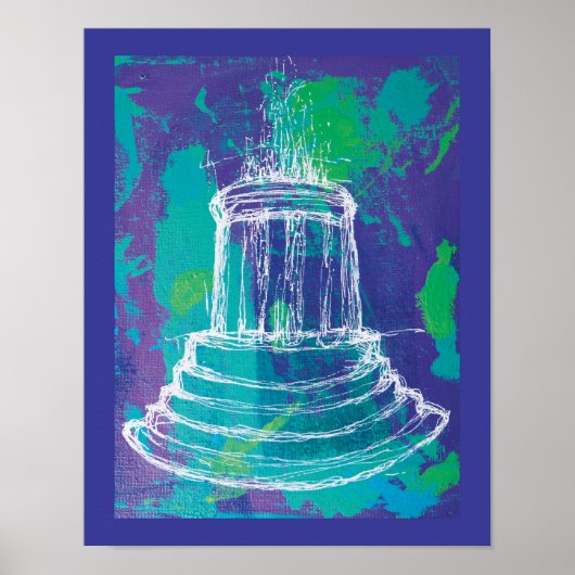 Marshall Michigan Fountain                         ポスター (正面)