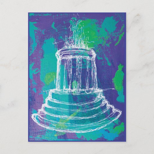 Marshall Michigan Fountain                         ポストカード (正面)