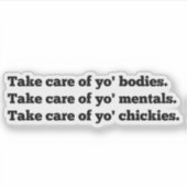 Marshawn Lynch引用文、気によの体、Take シール (正面)