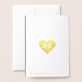 "MARSHES MAERRY"メリークリスマスの保存日付写真 箔カード (裏面封筒付き)