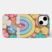 Marshmallowお洒落開花 – 電話鮮やかケース Case-Mate iPhoneケース (裏面 (横))