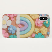 Marshmallowお洒落開花 – 電話鮮やかケース Case-Mate iPhoneケース (裏面(横))