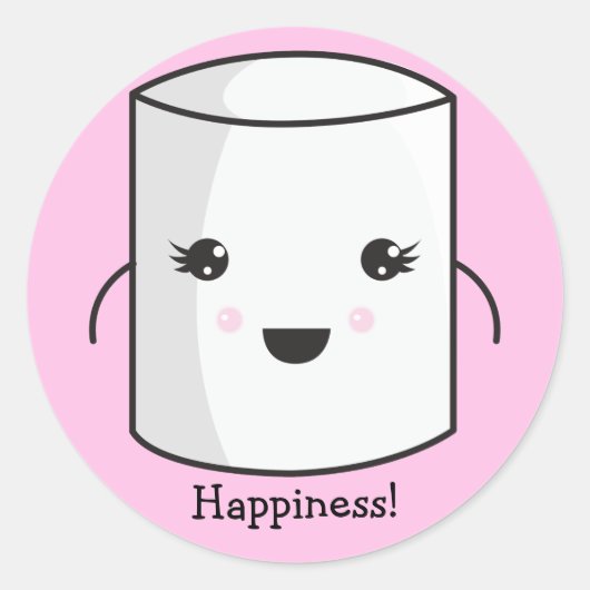 Marshmallowスタンプ ラウンドシール (正面)