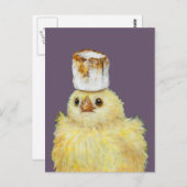 Marshmallowピープポストカード ポストカード (正面/裏面)