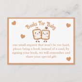 Marshmallow Baby Shower Books For Baby エンクロージャーカード (正面)