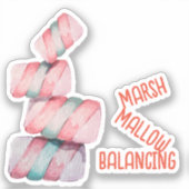 Marshmallow Balancing Punステッカー シール (正面)