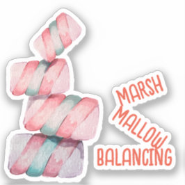 Marshmallow Balancing Punステッカー シール