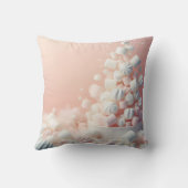 marshmallow delicious with pink background  クッション (裏面)