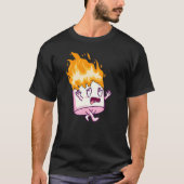 Marshmallow On Fire S'mores Camping Campfire Smore Tシャツ (正面)