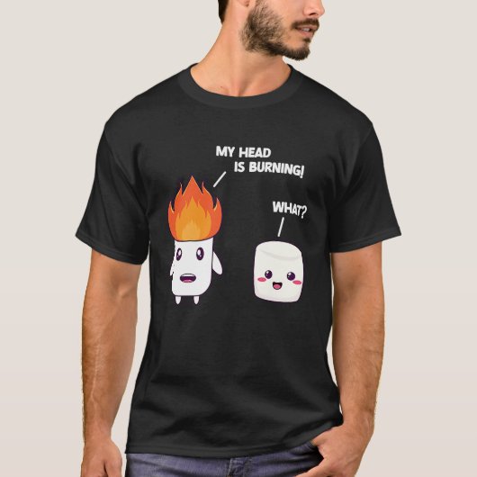 Marshmallow Roaster Smore Camping Smore Station Ca Tシャツ (正面)