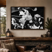 Marshmallows Roasting Over Campfire Flames ポスター