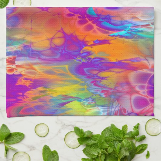 Marshmellowの空 キッチンタオル (折り畳み)