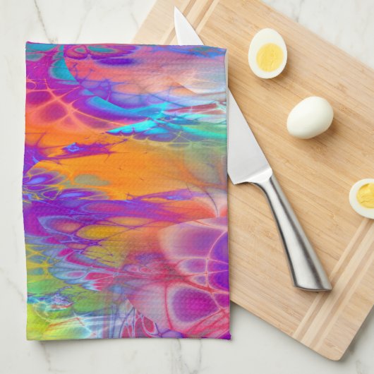 Marshmellowの空 キッチンタオル (四つ折り)