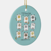 MARSHmeowLOWSお洒落 Wordplay Cat Marshmallows セラミックオーナメント (右)