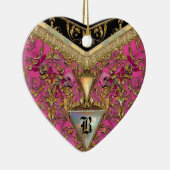 Marshwellのビクトリア時代の人のモノグラム セラミックオーナメント (右)